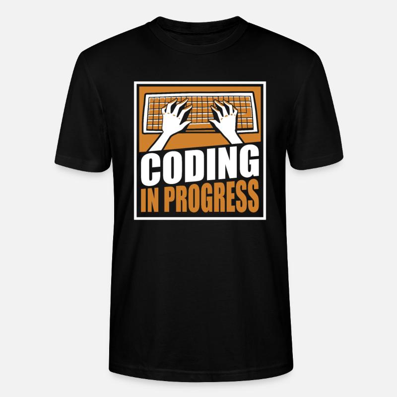 Coding In Progress Softwareingenieur Developer - Stanley/Stella Unisex Bio-T-Shirt CRAFTER - Schwarz