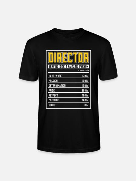 Filminstruktør Instruktør Ernæring Fakta Film Film - Stanley Stella CRAFTER unisex økologisk-T-shirt - sort