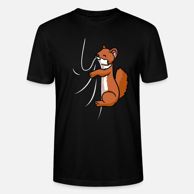 Biting Weasel - Stanley/Stella Unisex Bio-T-Shirt CRAFTER - Schwarz