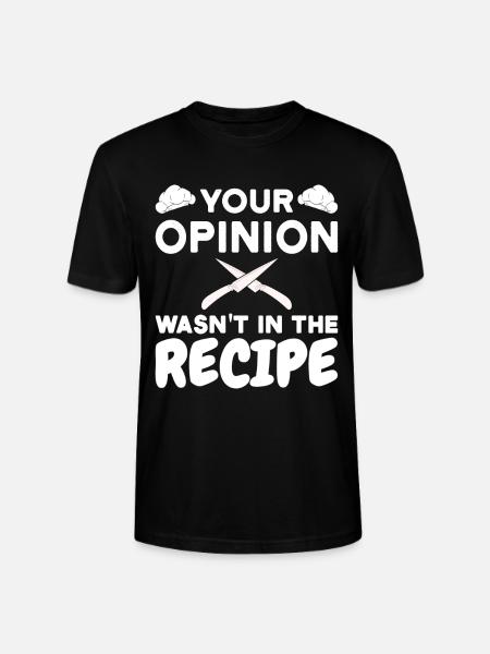 chefkoch koch kochen spruch - Stanley/Stella Unisex Bio-T-Shirt CRAFTER - Schwarz