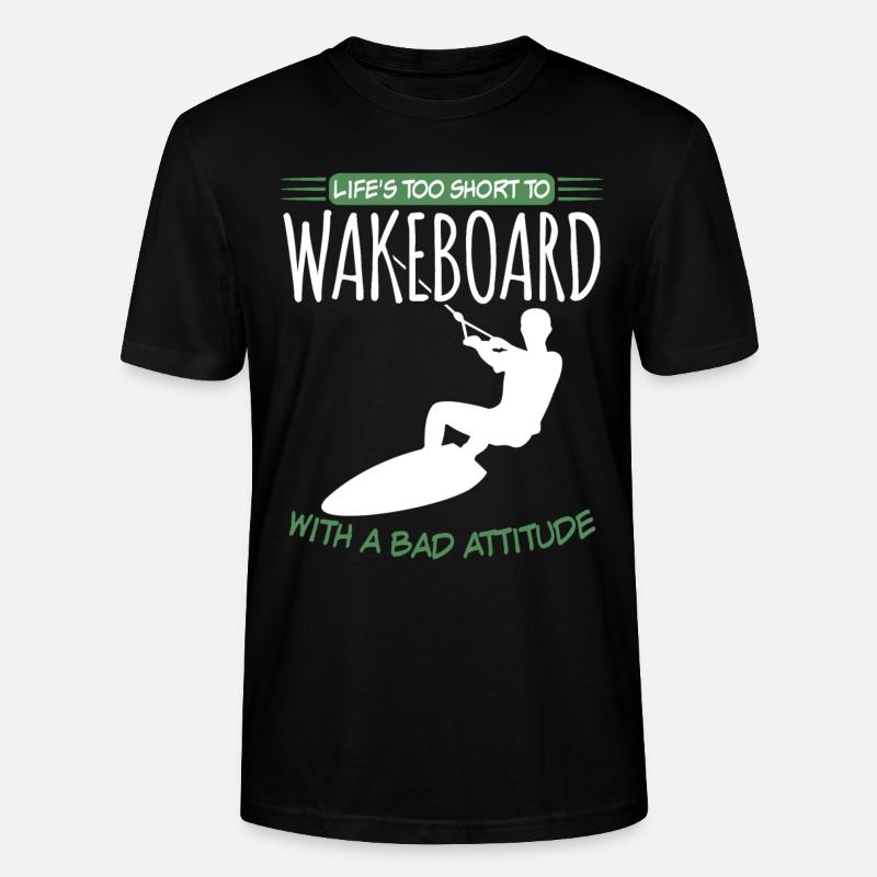 Wakeboarder Wakeboarding Wakeboard - Stanley/Stella Unisex Bio-T-Shirt CRAFTER - Schwarz