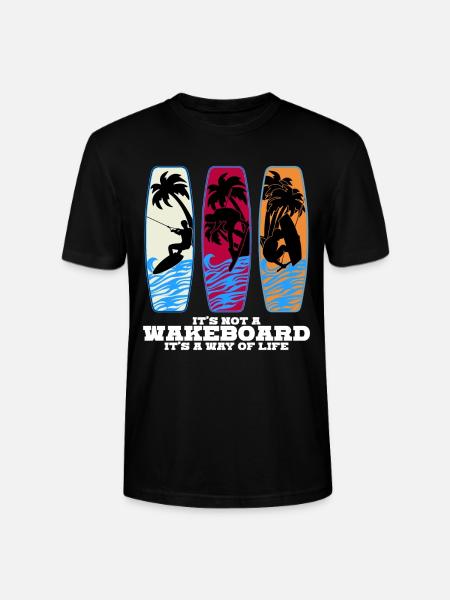 Wakeboard Wakeboarder Wakeboards - Stanley/Stella CRAFTER Unisex Organic T-Shirt - black
