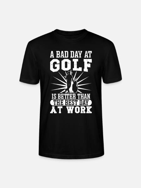 Perfect Golfing Design - Stanley/Stella CRAFTER Unisex Organic T-Shirt - black