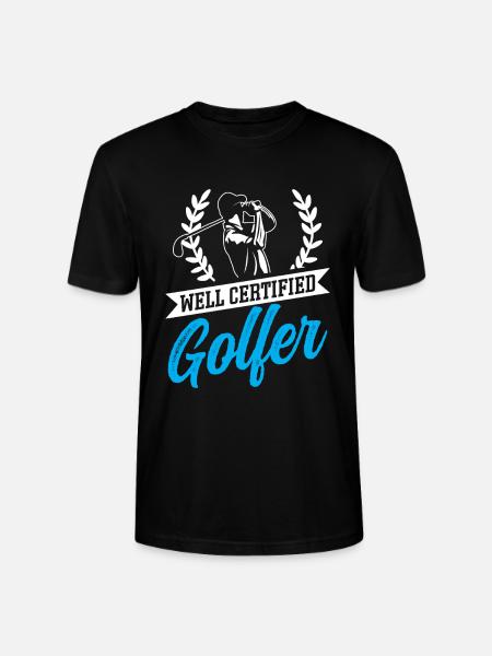 Perfect Golfing Design - Stanley/Stella CRAFTER Unisex Organic T-Shirt - black