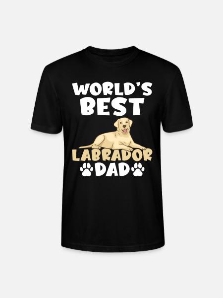 Labrador Lover Gifts - Stanley/Stella CRAFTER Unisex Organic T-Shirt - black