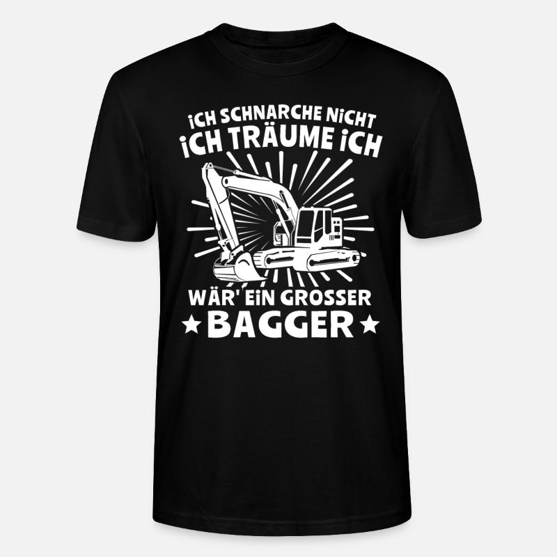 Baggerfuehrer Baggerfahrer - Stanley/Stella Unisex Bio-T-Shirt CRAFTER - Schwarz
