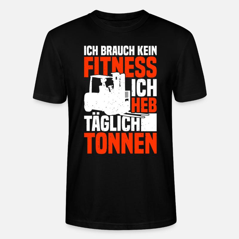 Gabelstaplerfahrer Gabelstapler Staplerfahrer - Stanley/Stella Unisex Bio-T-Shirt CRAFTER - Schwarz