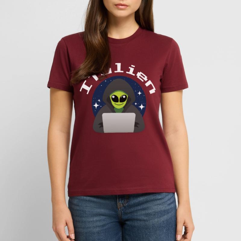 ITalien Alien Informatiker Hacker Coder T-shirt bio CRAFTER Stanley Stella Unisexe