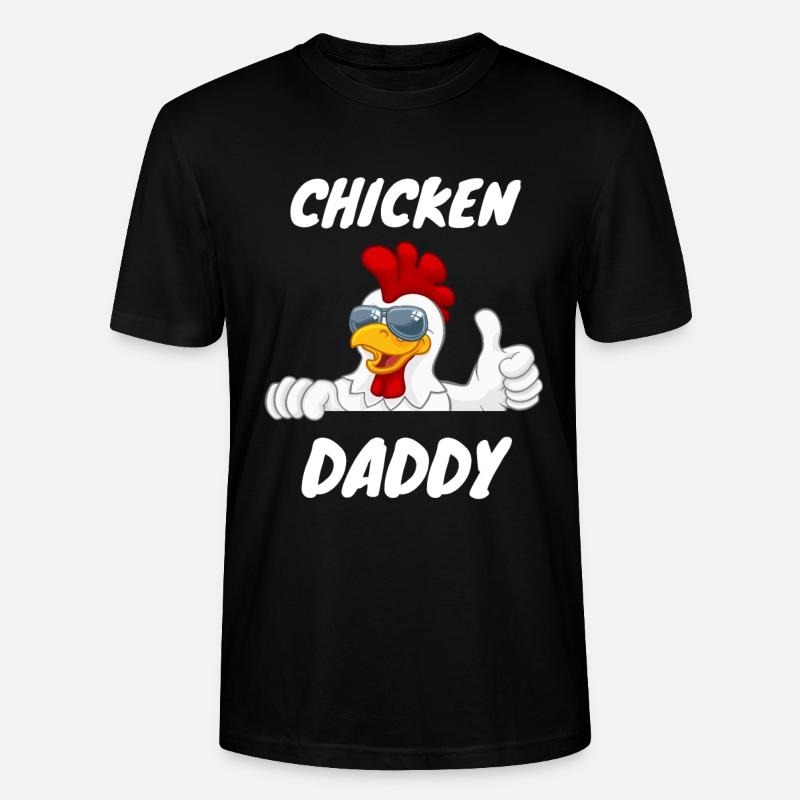 Chicken Daddy - Stanley/Stella Unisex Bio-T-Shirt CRAFTER - Schwarz