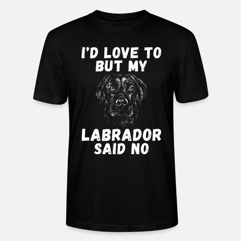 Labrador Liebhaber Geschenke - Stanley/Stella Unisex Bio-T-Shirt CRAFTER - Schwarz