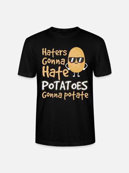 Potatoes Gonna Potate - Stanley/Stella Unisex Bio-T-Shirt CRAFTER - Schwarz