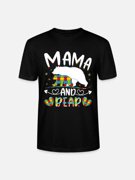 Maman et l’autisme - T-shirt bio CRAFTER Stanley Stella Unisexe - noir