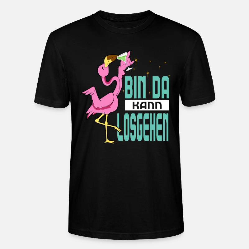Bin Da Kann Losgehen - Stanley/Stella Unisex Bio-T-Shirt CRAFTER - Schwarz