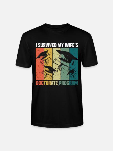 Retro-Doktoranden-PhD-Absolventen - Stanley/Stella Unisex Bio-T-Shirt CRAFTER - Schwarz