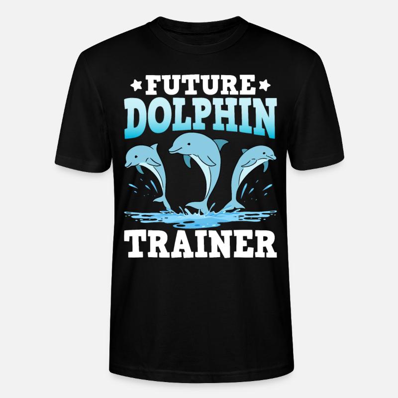 Future Dolphin Trainer - Stanley/Stella CRAFTER Unisex Organic T-Shirt - black