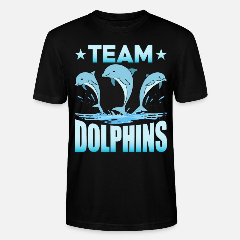 Team Dolphins - Stanley/Stella Unisex Bio-T-Shirt CRAFTER - Schwarz