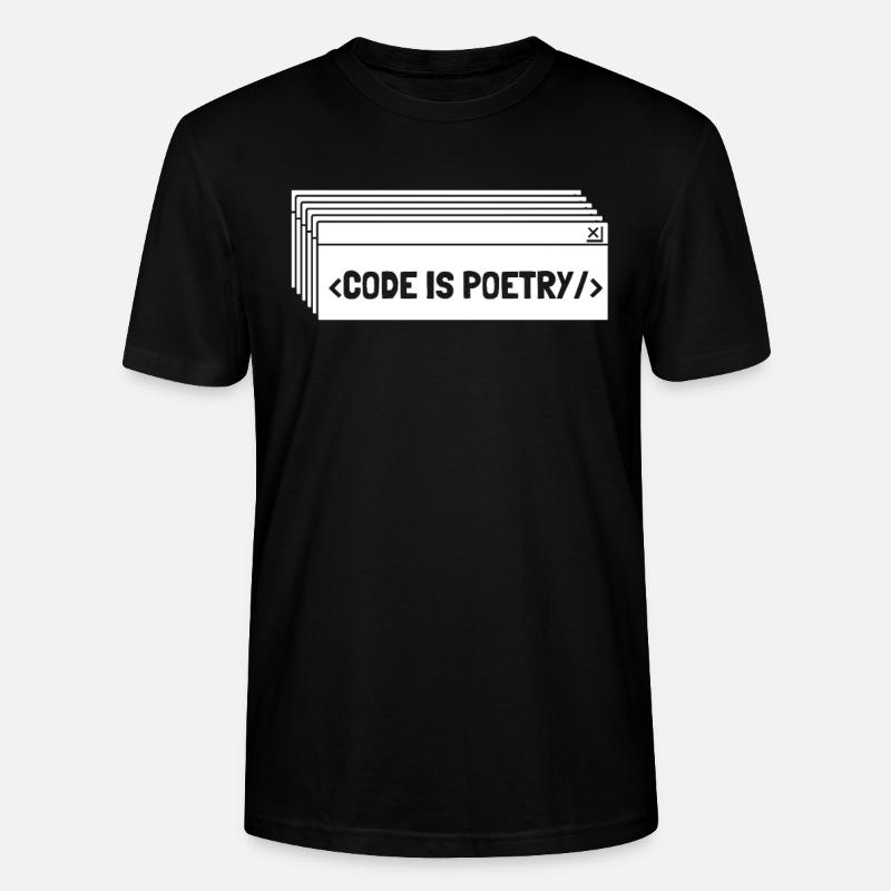 Programmeur Codeur développeur - T-shirt bio CRAFTER Stanley Stella Unisexe - noir