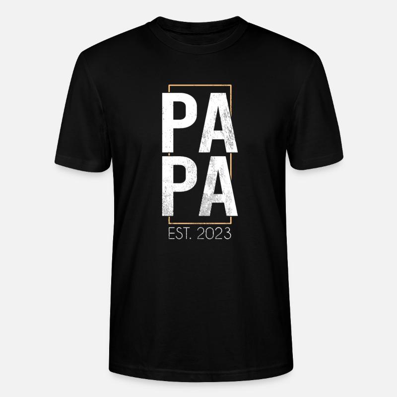 Papa 2023 - T-shirt bio CRAFTER Stanley Stella Unisexe - noir