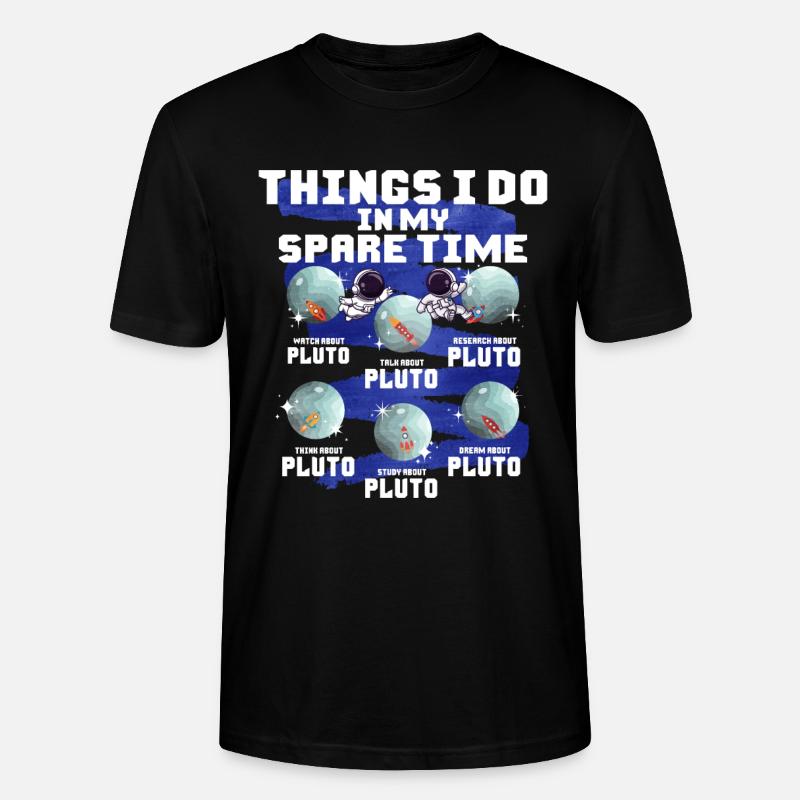 Pluto - Stanley/Stella Unisex Bio-T-Shirt CRAFTER - Schwarz