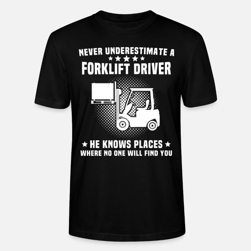 Conducteur de chariot élévateur - T-shirt bio CRAFTER Stanley Stella Unisexe - noir