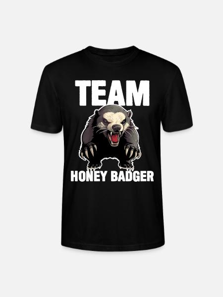 Team Honey Badger - Stanley/Stella CRAFTER Unisex Organic T-Shirt - black