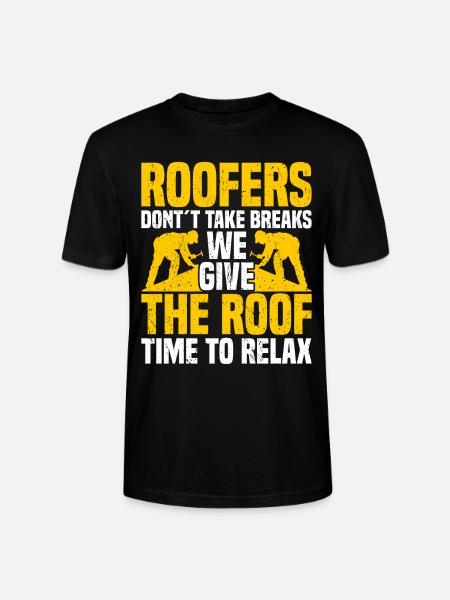Roofer Roofing Roof Tiler - Stanley/Stella CRAFTER Unisex Organic T-Shirt - black