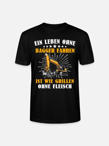 Bagger Baggerfahrer - Stanley/Stella Unisex Bio-T-Shirt CRAFTER - Schwarz