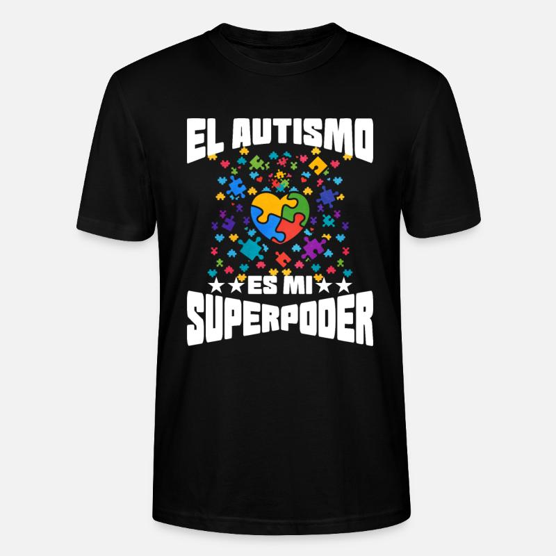 Cadeau autisme autisme - T-shirt bio CRAFTER Stanley Stella Unisexe - noir