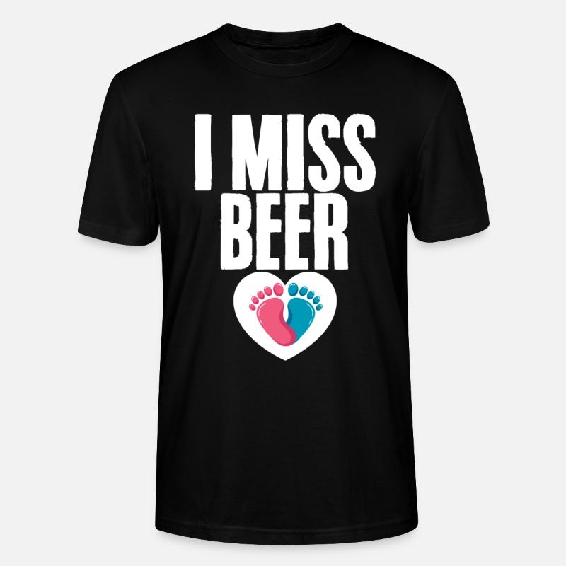 La bière me manque 2 - T-shirt bio CRAFTER Stanley Stella Unisexe - noir