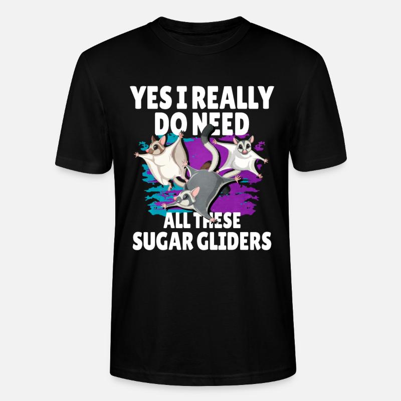 Flughörnchen - Stanley/Stella Unisex Bio-T-Shirt CRAFTER - Schwarz