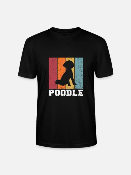 Poodle - Stanley/Stella CRAFTER Unisex Organic T-Shirt - black