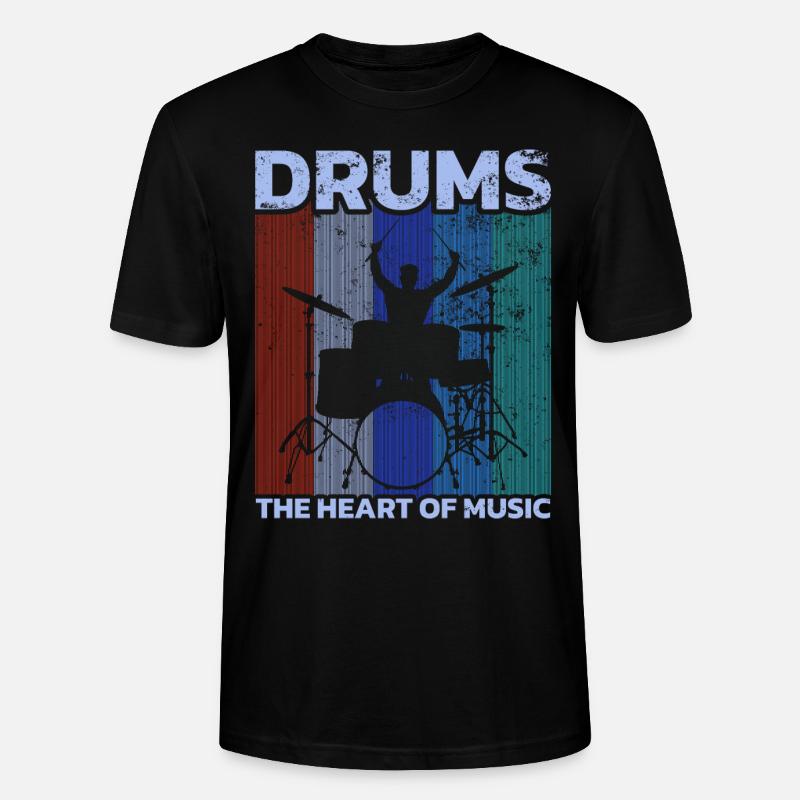 Drummers Drummers Drummers Drummers - Stanley/Stella CRAFTER Unisex Organic T-Shirt - black