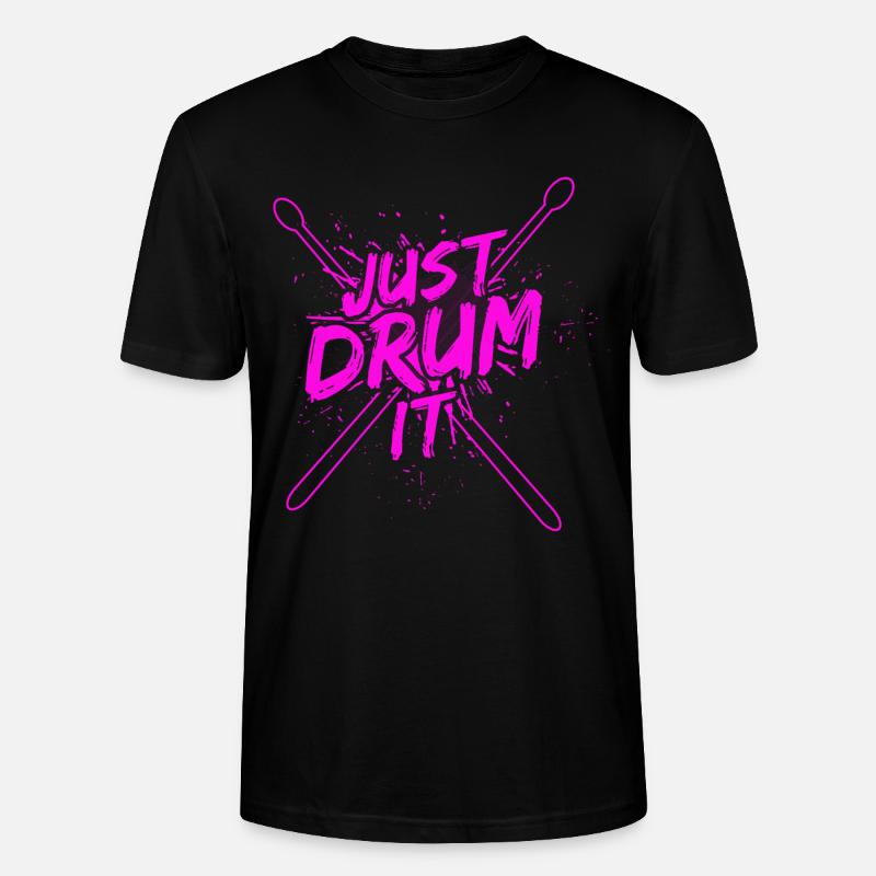 Drummers Drummers Drummers Drummers - Stanley/Stella CRAFTER Unisex Organic T-Shirt - black