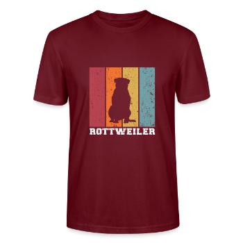 Rottweiler - T-shirt bio CRAFTER Stanley Stella Unisexe - bordeaux - Devant - Alina (178cm) & Michal (187cm)