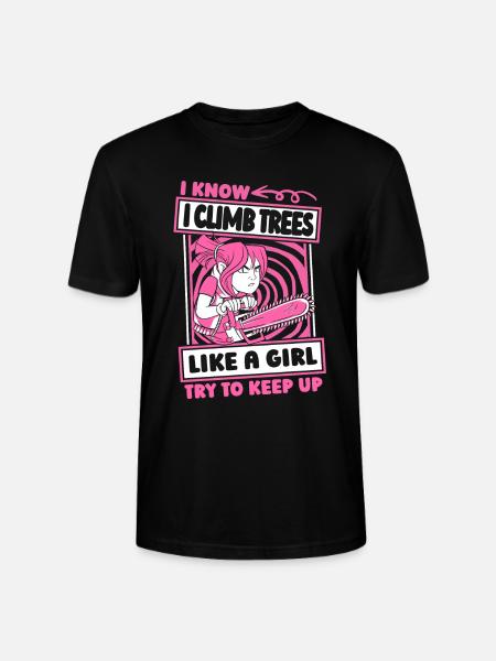 Baumpfleger Baumkletterer Arborist Mädchen - Stanley/Stella Unisex Bio-T-Shirt CRAFTER - Schwarz