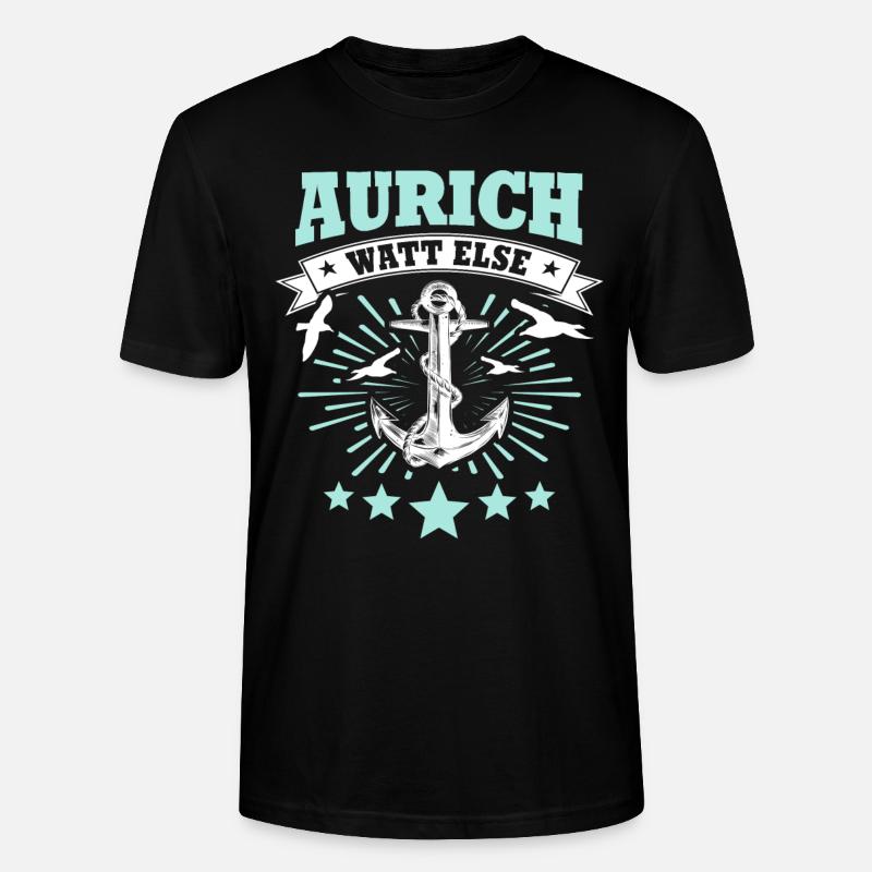 Auricher Sprüche Aurich - Stanley/Stella Unisex Bio-T-Shirt CRAFTER - Schwarz