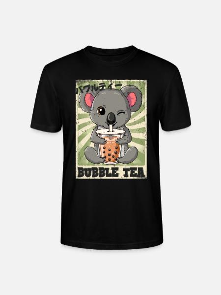 Boba Tea Koala Bubble Tea - Stanley/Stella CRAFTER Unisex Organic T-Shirt - black