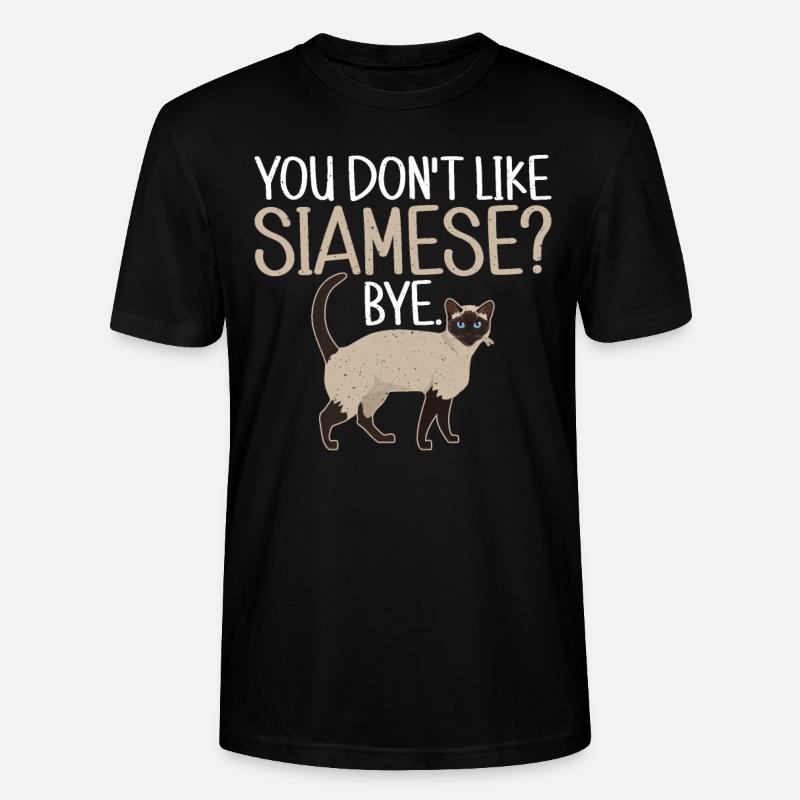 Siamesische Katze Geschenke - Stanley/Stella Unisex Bio-T-Shirt CRAFTER - Schwarz