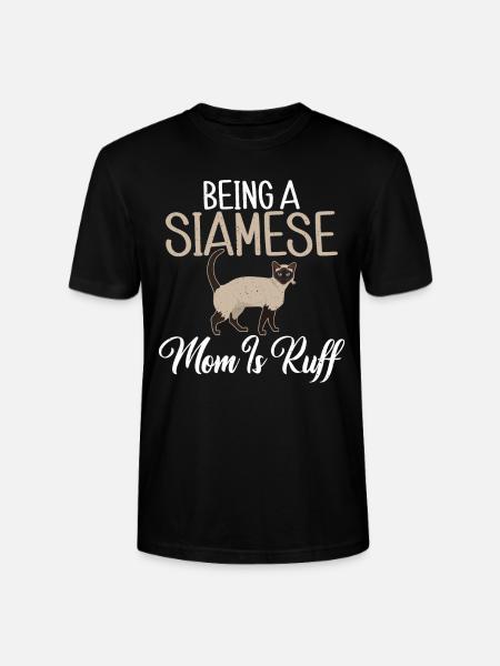 Siamesische Katze Geschenke - Stanley/Stella Unisex Bio-T-Shirt CRAFTER - Schwarz
