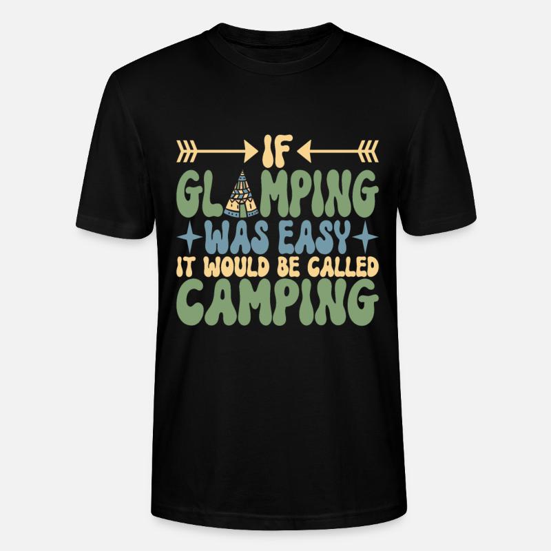 Glamping Glamper - Stanley/Stella Unisex Bio-T-Shirt CRAFTER - Schwarz
