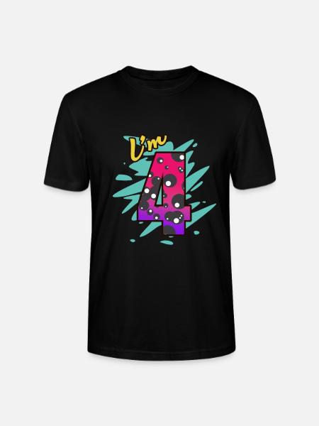 4. Anniversaire - T-shirt bio CRAFTER Stanley Stella Unisexe - noir