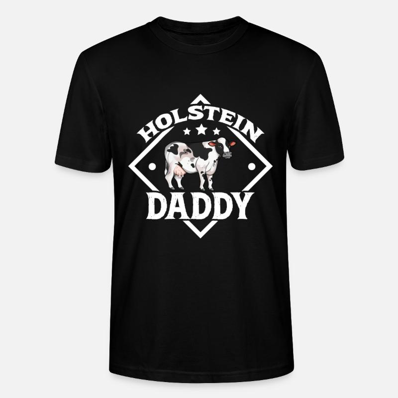 Holstein Daddy - Boeuf Holstein - T-shirt bio CRAFTER Stanley Stella Unisexe - noir