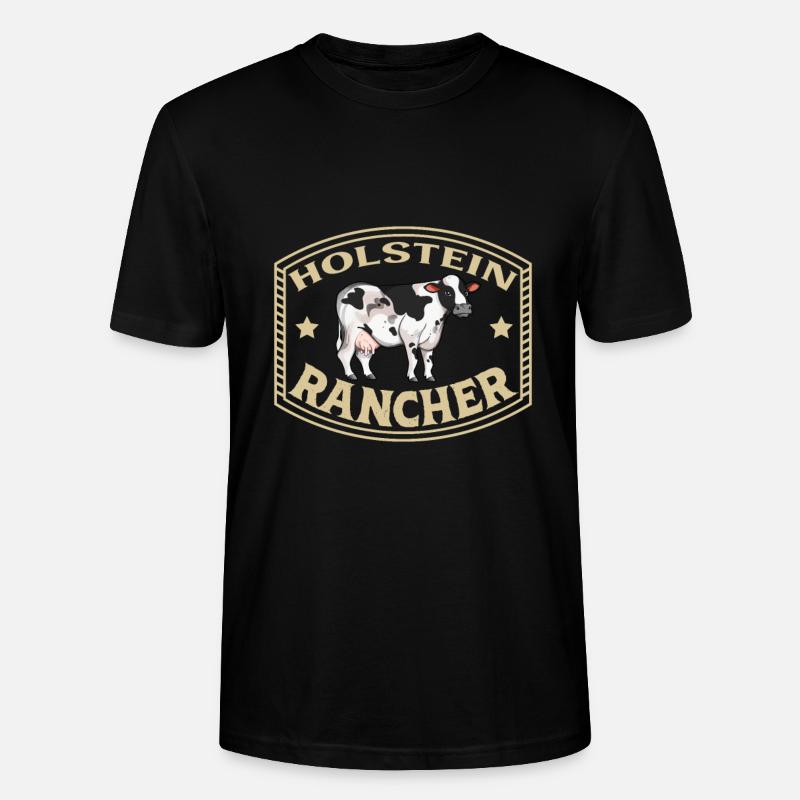 Boeuf Holstein-Frison - Holstein Rancher - T-shirt bio CRAFTER Stanley Stella Unisexe - noir