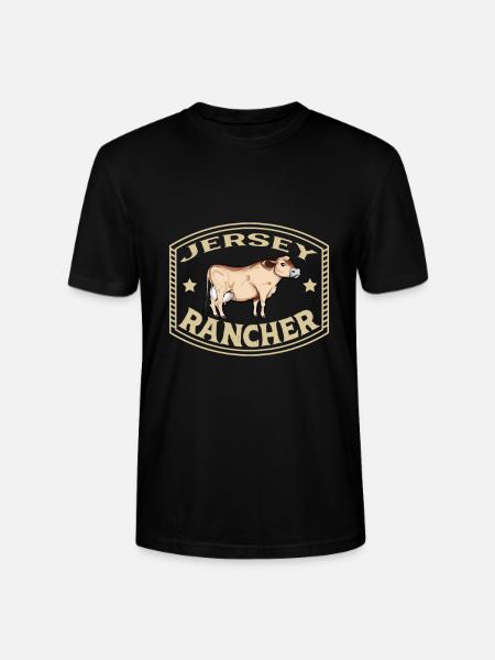 Jersey Beef - Jersey Rancher - Stanley/Stella CRAFTER Unisex Organic T-Shirt - black