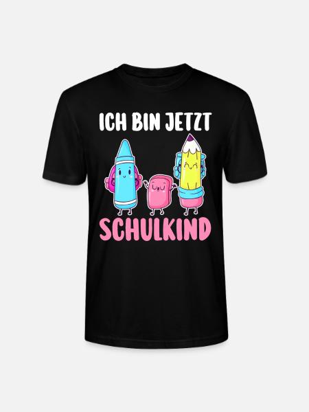 Schulkind Schulbeginn Erste Klasse Einschulung - Stanley/Stella Unisex Bio-T-Shirt CRAFTER - Schwarz