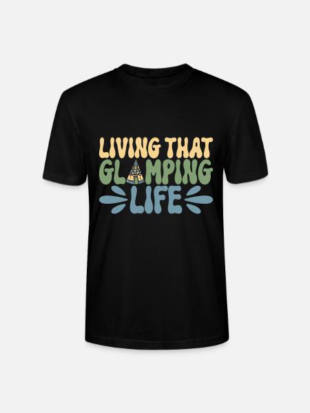 Glamping Glamper - Stanley/Stella CRAFTER Unisex Organic T-Shirt - black