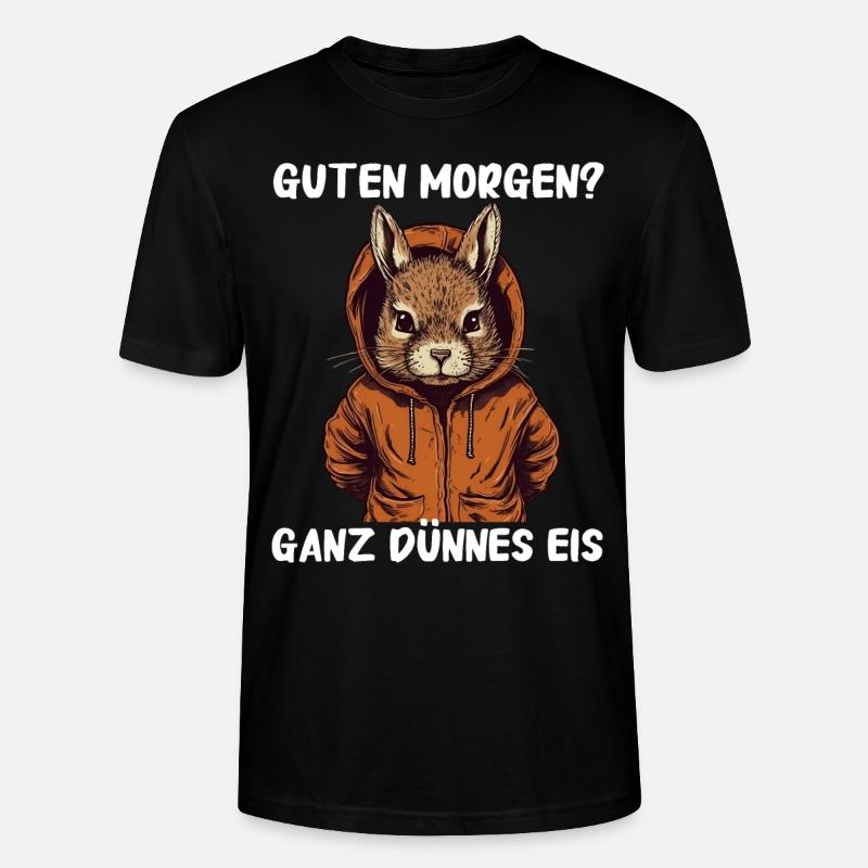 Eichhörnchen Baumhörnchen Squirrel - Stanley/Stella Unisex Bio-T-Shirt CRAFTER - Schwarz