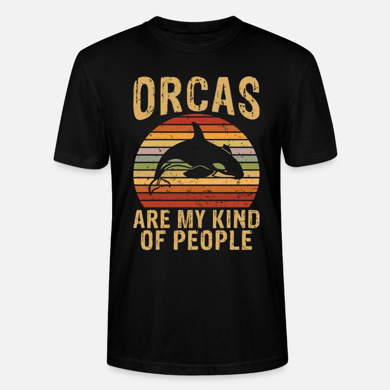 Orca Wal Geschenke - Stanley/Stella Unisex Bio-T-Shirt CRAFTER - Schwarz