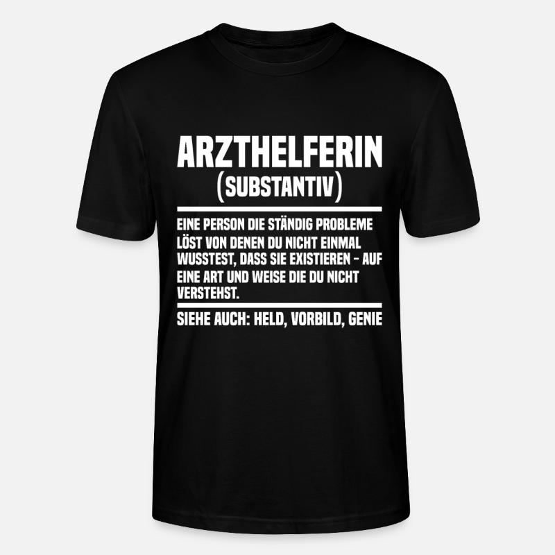 Arzthelferin - Stanley/Stella Unisex Bio-T-Shirt CRAFTER - Schwarz