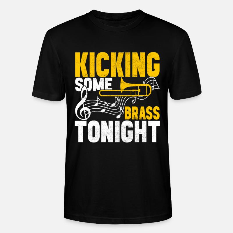 Posaune Trombone - T-shirt bio CRAFTER Stanley Stella Unisexe - noir